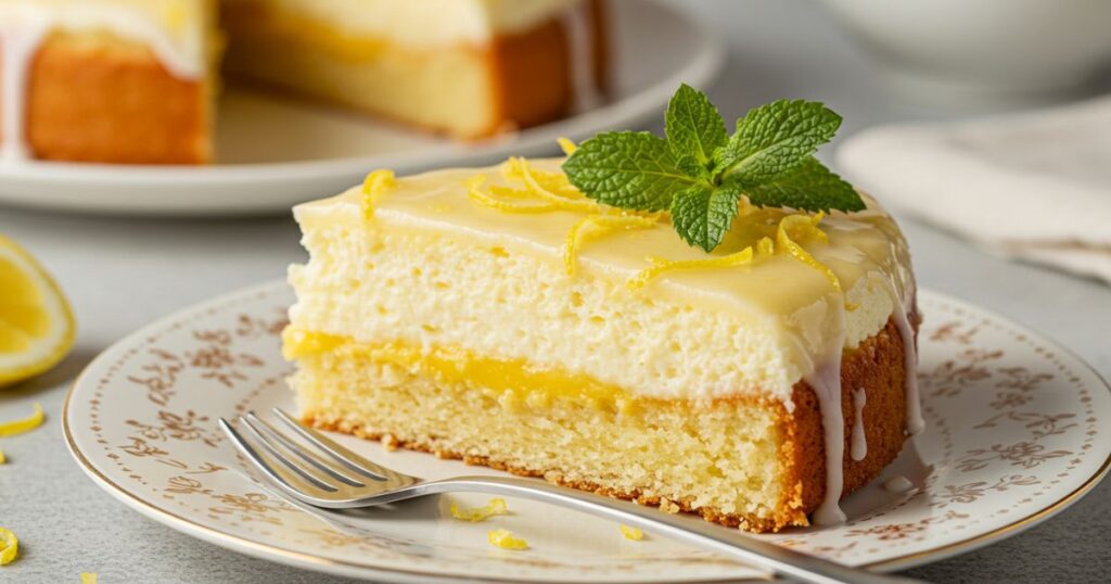 Delicious Italian Lemon Cream Cake