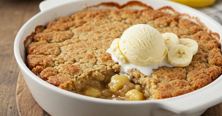 Delicious Southern Banana Cobbler