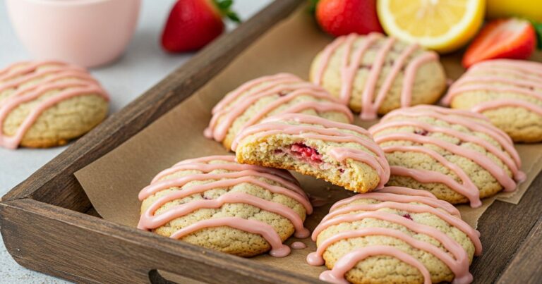 Delicious Strawberry Lemonade Cookies