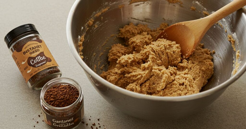 Dough Preparation for Coffee Cheesecake Cookies
