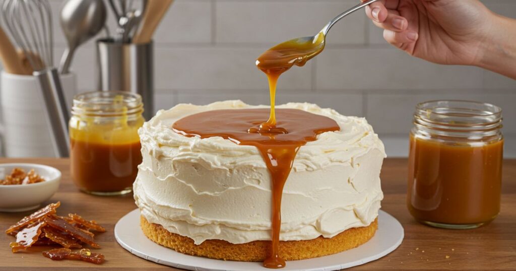 Honey Caramel Cloud Cake