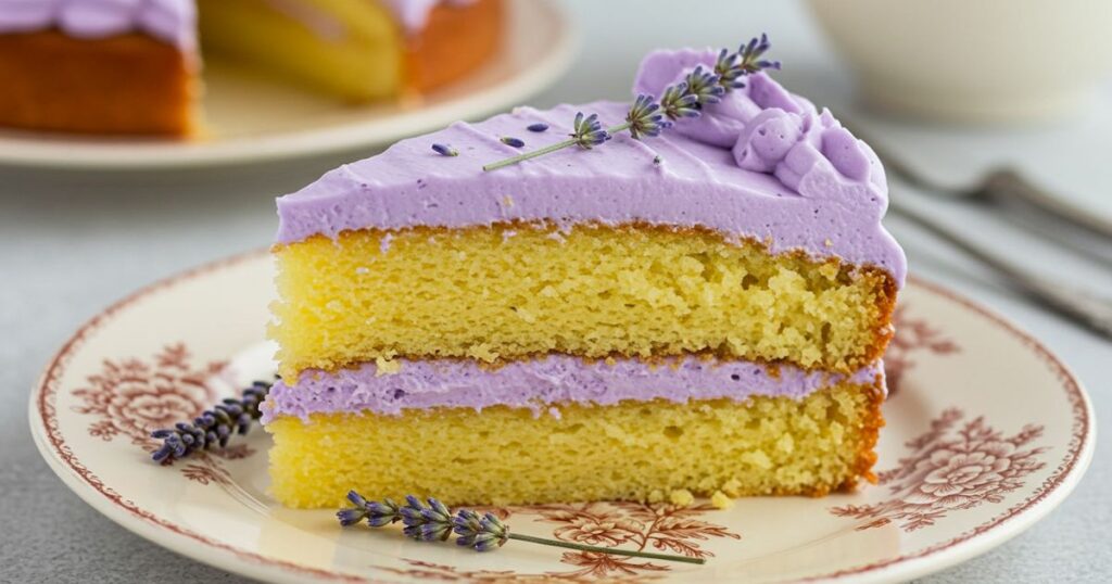 Lavender Buttercream Frosting pastry