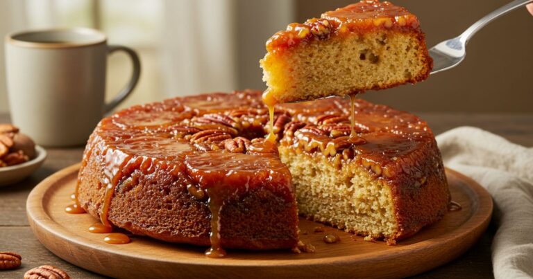 Pecan Upside Down Cake