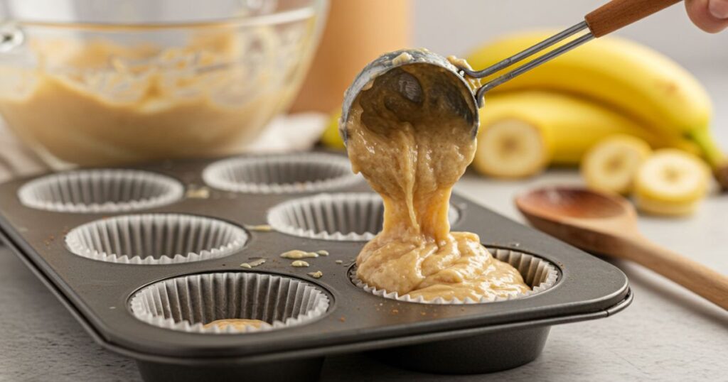 baking of Banana Muffins