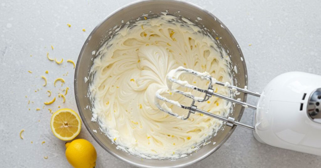 cream frosting of italian Lemon Cream Cake
