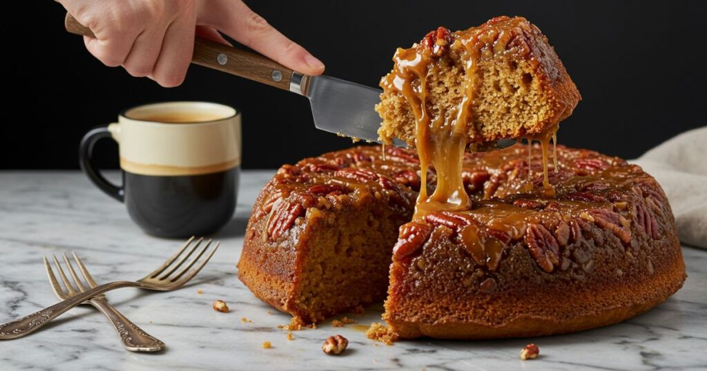 delicious Pecan Upside Down Cake
