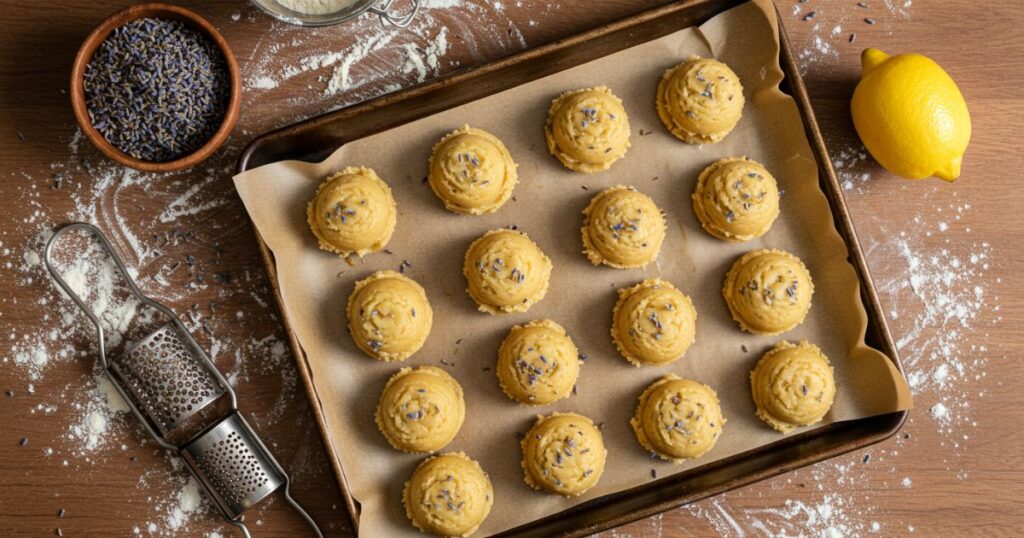 ingrediants of Lemon Lavender Cookies