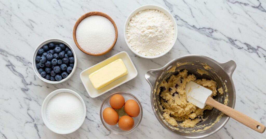 ingredients of Blueberry Heaven Cookies