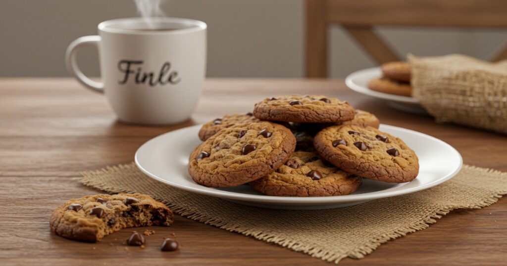 presenting Chocolate Chip Cookies