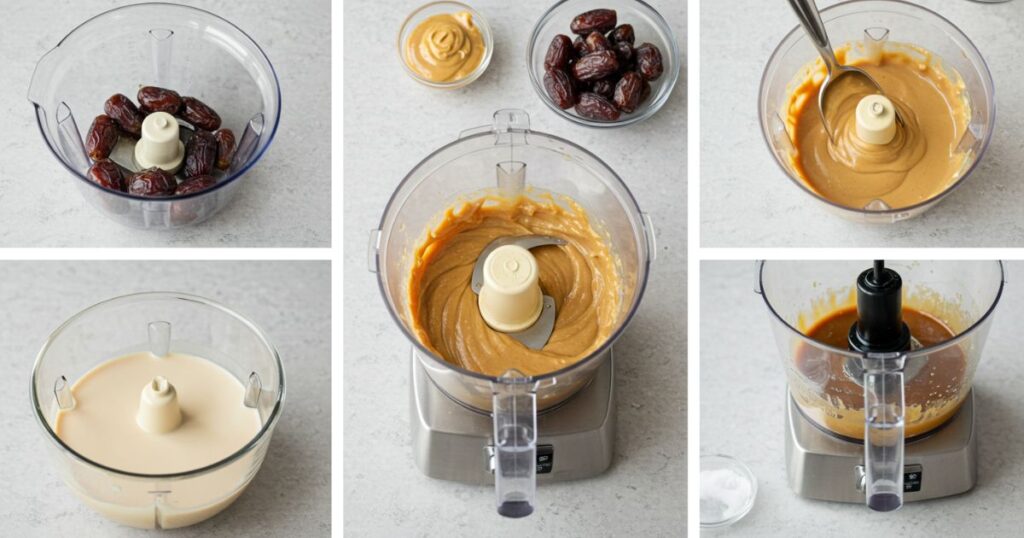 process of making Date Snickers