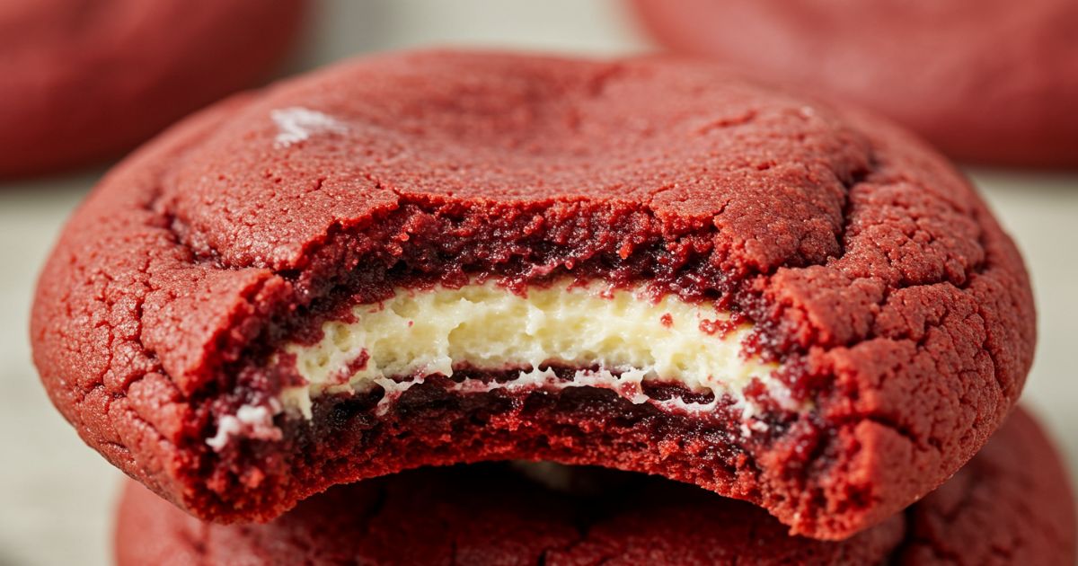 Red Velvet Cheesecake Cookies