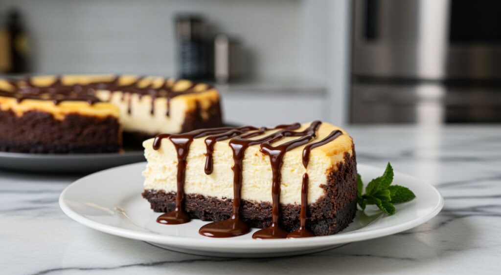 yummy Brownie Bottom Cheesecake