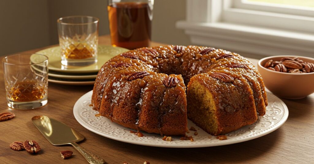yummy Pecan Upside Down Cake