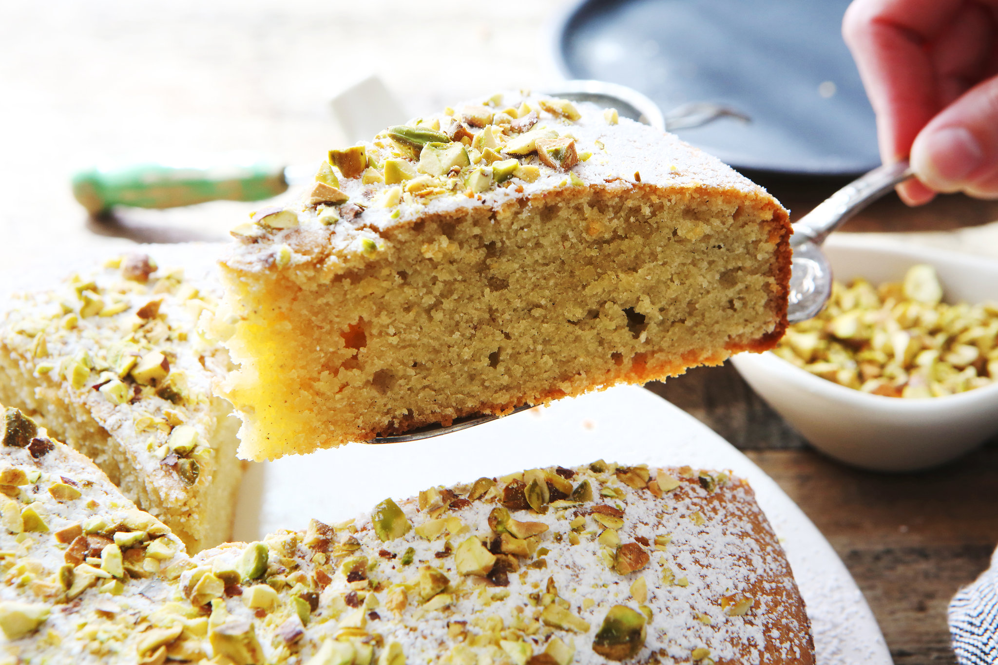 Sliced Swedish Cardamom Cake