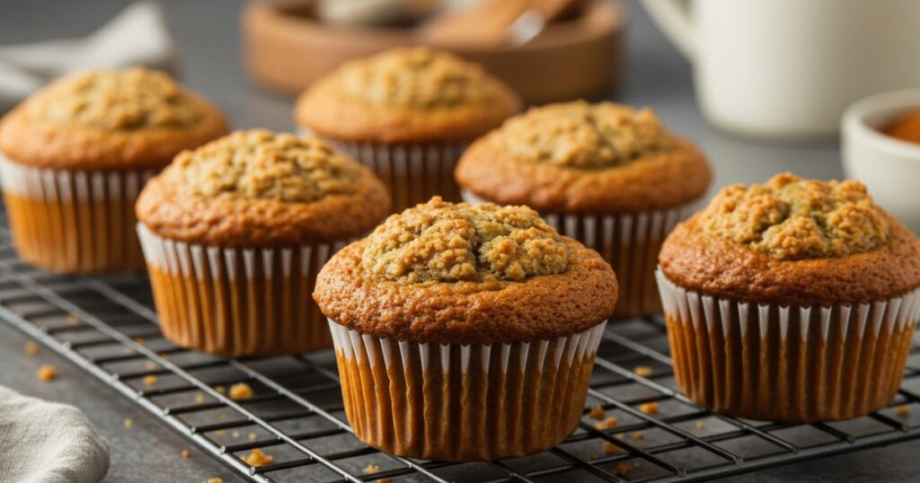 Banana Zucchini Muffins Baking