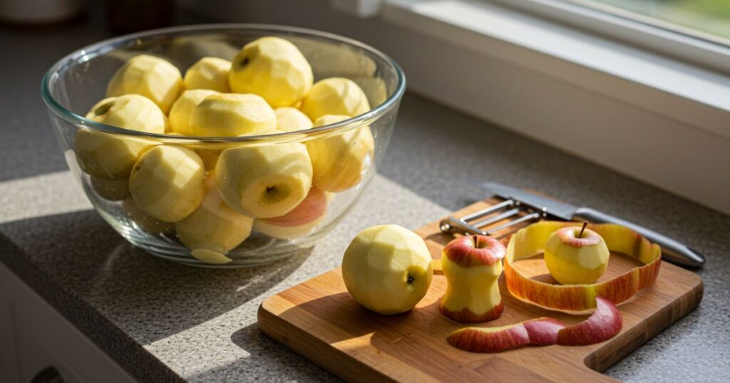 Chopped Apples for Cobbler