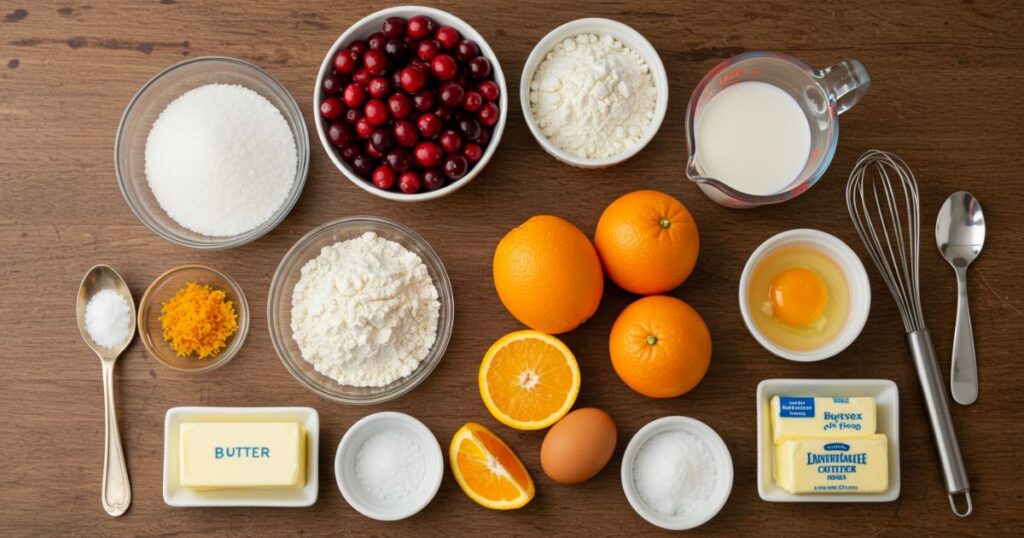 Cranberry Orange Muffin Ingredients
