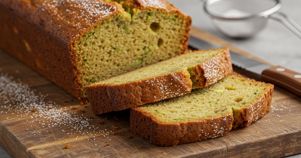 Freshly Baked Zucchini Bread with Soft, Moist Interior