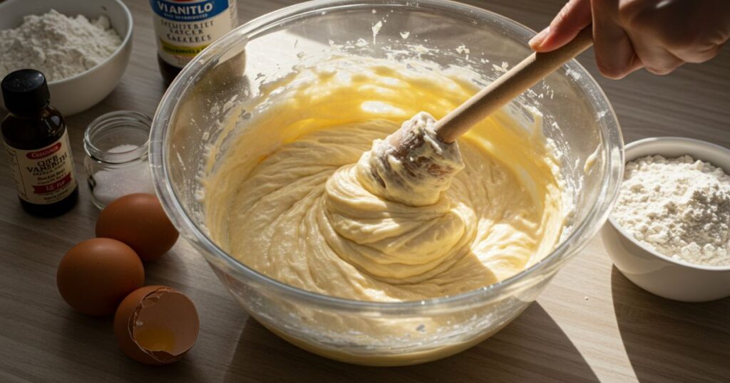 Mixing the Cake Batter