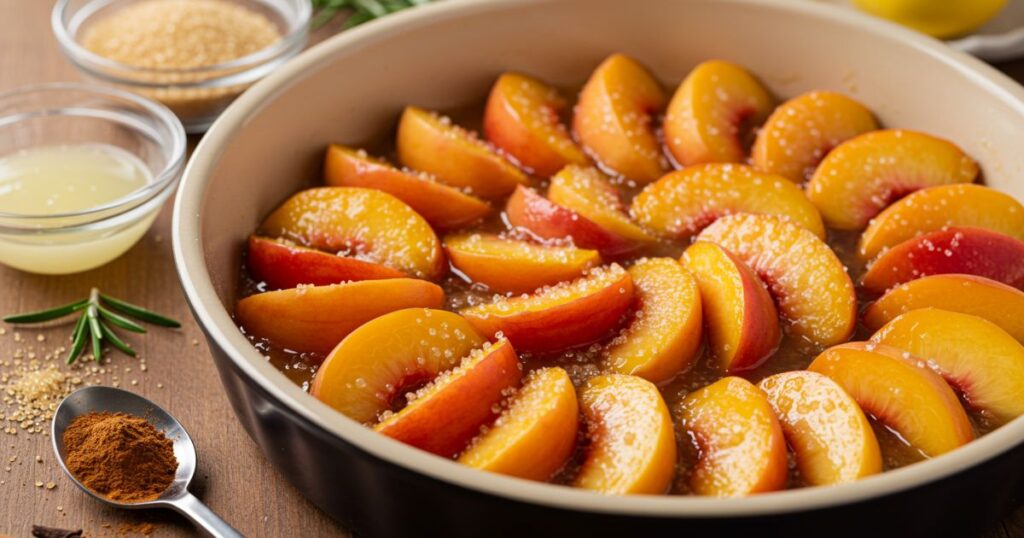 Peach Cobbler with Canned Peaches