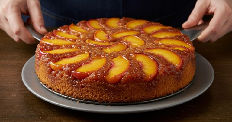 Peach Upside-Down Cake