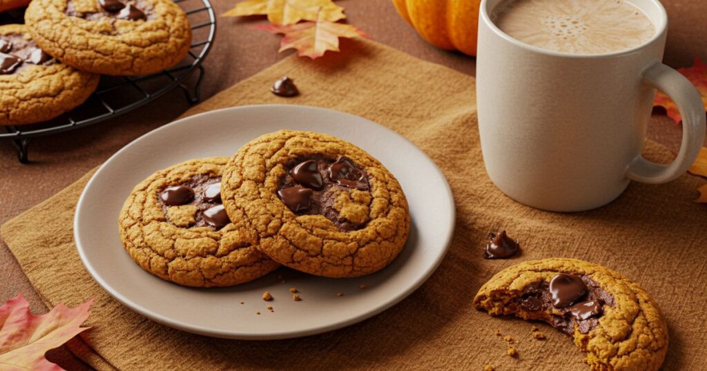 Pumpkin Chocolate Chip Cookies for Family & Friends