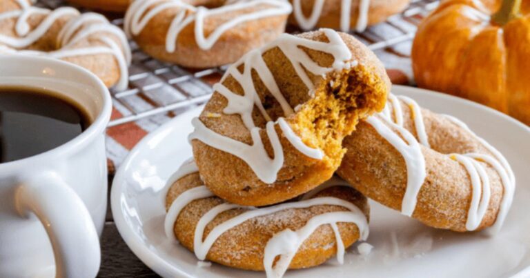 Sliced Baked Pumpkin Donut