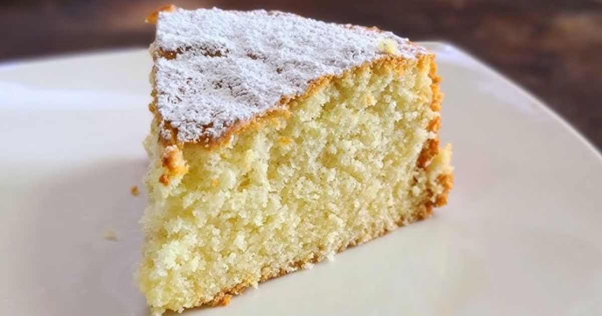 Sliced Irish Tea Cake on Plate