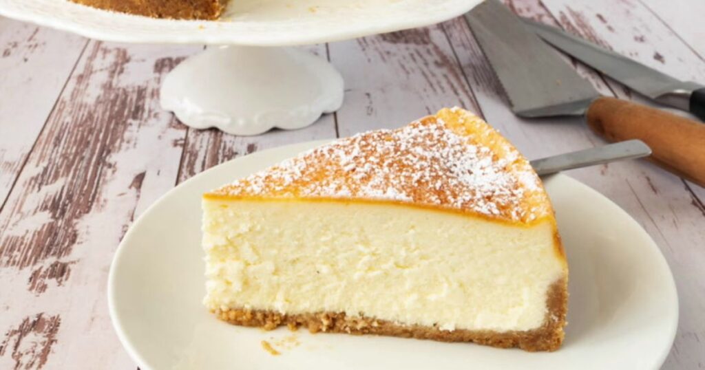 Sliced White Chocolate & Honeycomb Cheesecake