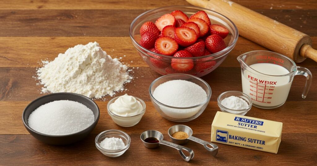 Strawberry Shortcake Ingredients