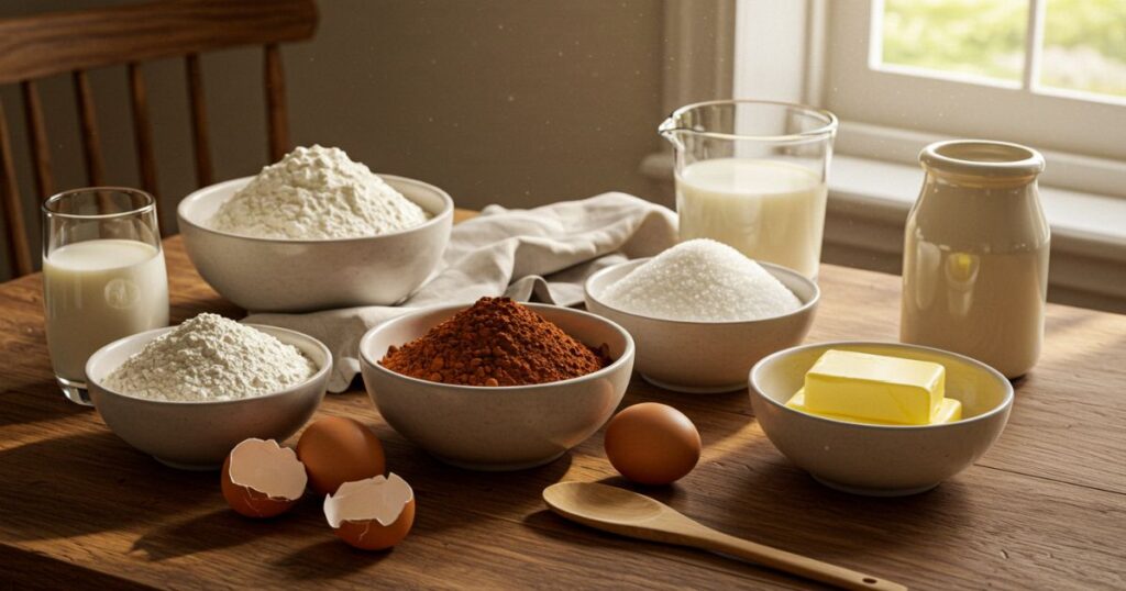 Texas Sheet Cake Ingredients