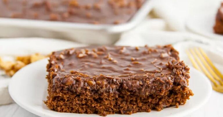Texas Sheet Cake Slice
