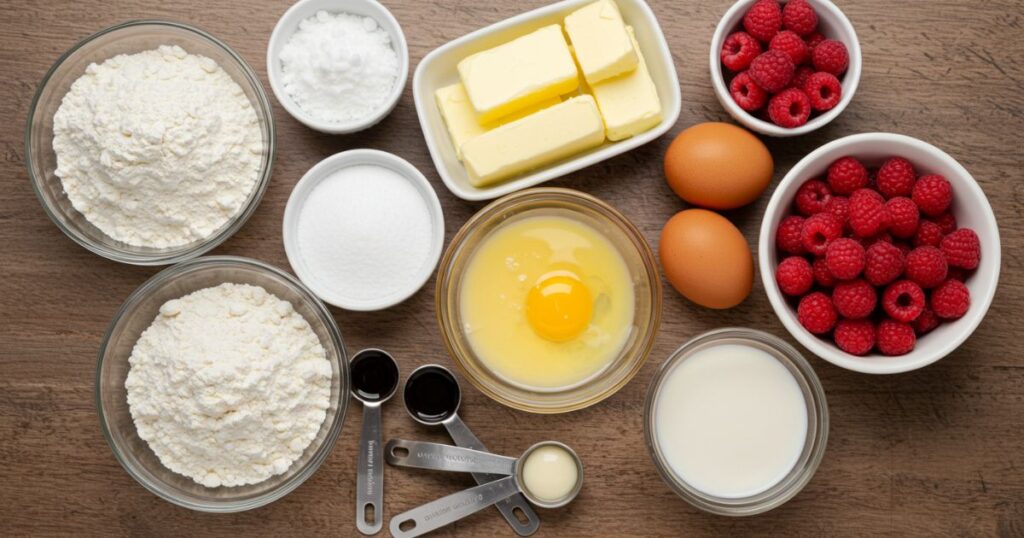White Chocolate Raspberry Dream Cake Ingredients
