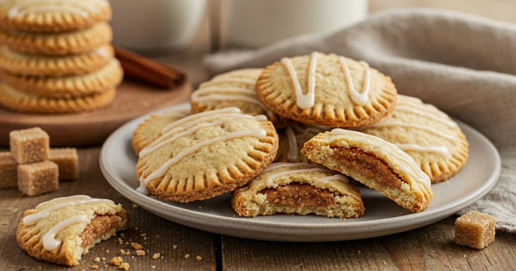 serving the brown sugar pop tart cookies