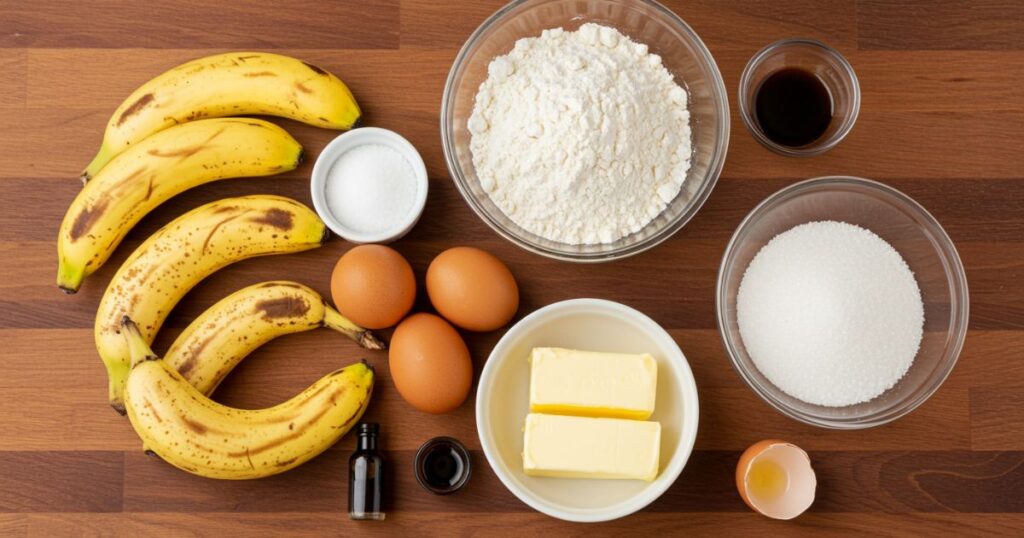 Banana Bread Ingredients