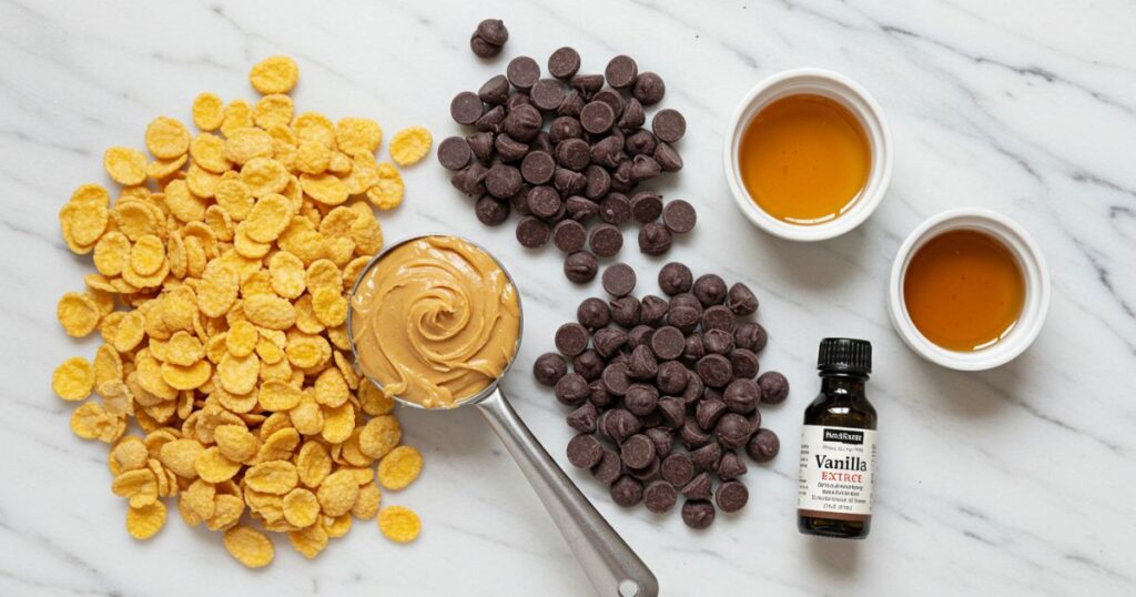 Butterfinger Ingredients Flat Lay