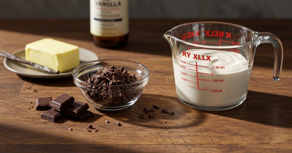 Chocolate Ganache Ingredients