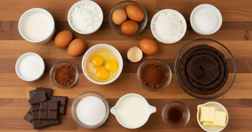 Chocolate Mousse Cake Ingredients