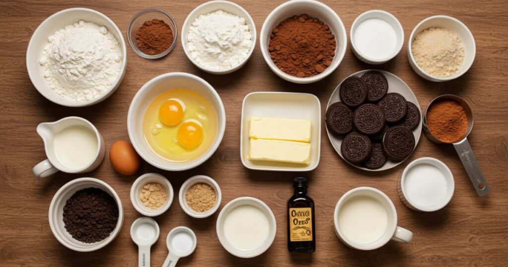 Chocolate Oreo Cake Ingredients
