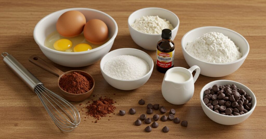 Chocolate Swiss Cake Ingredients