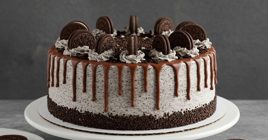 Decorated Chocolate Oreo Cake