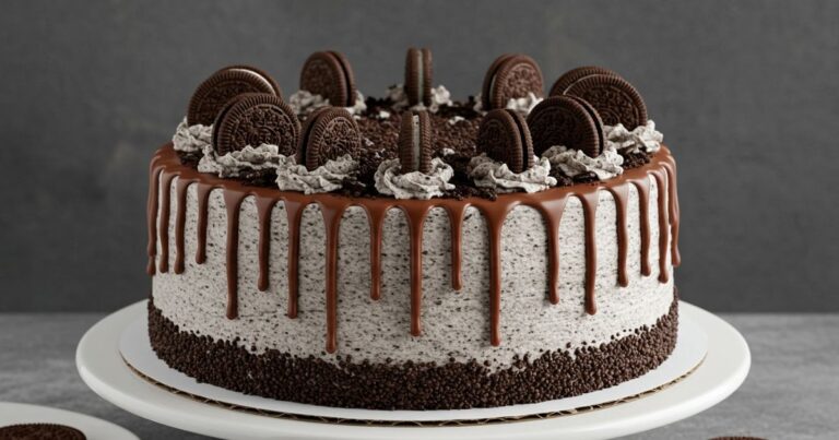 Decorated Chocolate Oreo Cake