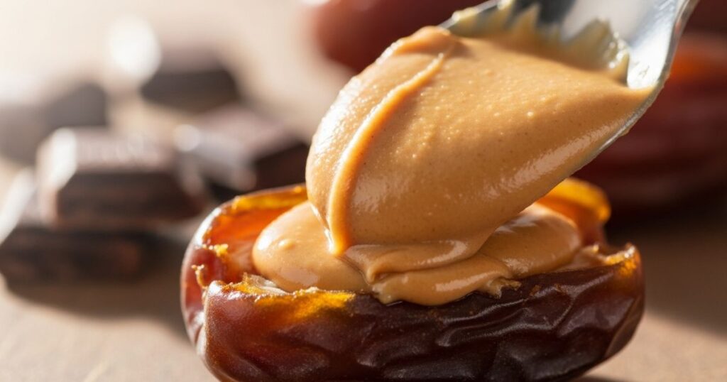Filling Dates with Peanut Butter