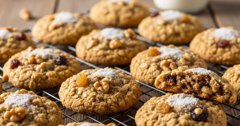 Freshly Baked Banana Oatmeal Cookies