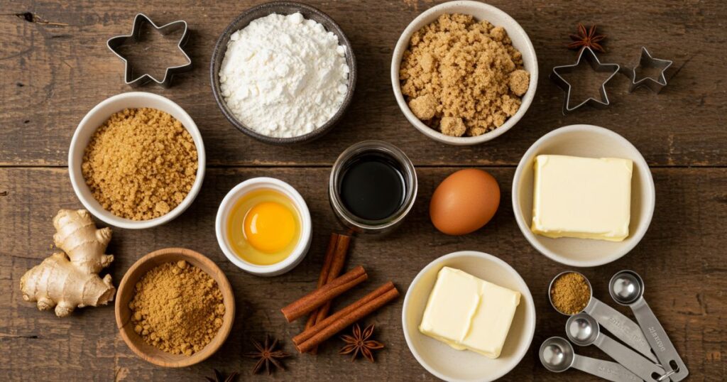 Gingerbread Cookie Ingredients