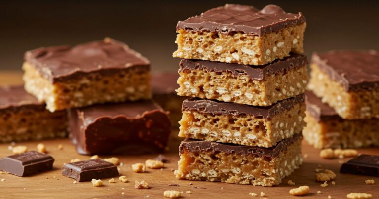 Healthy Homemade Butterfinger Bars