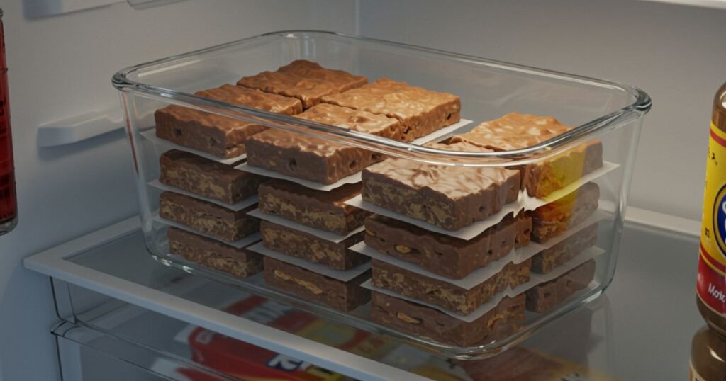 Homemade Butterfinger Bars Cooling
