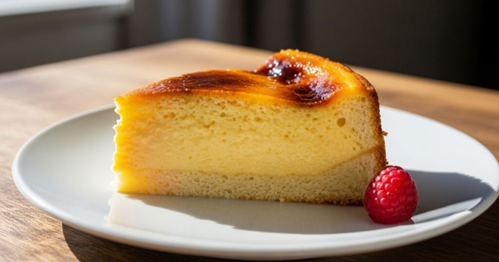 Italian Lemon Custard Cake Slice