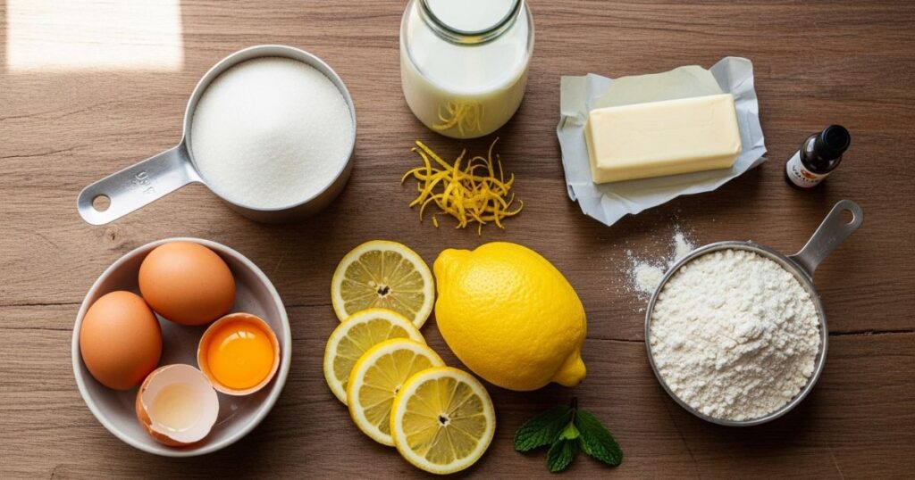 Lemon Custard Cake Ingredients