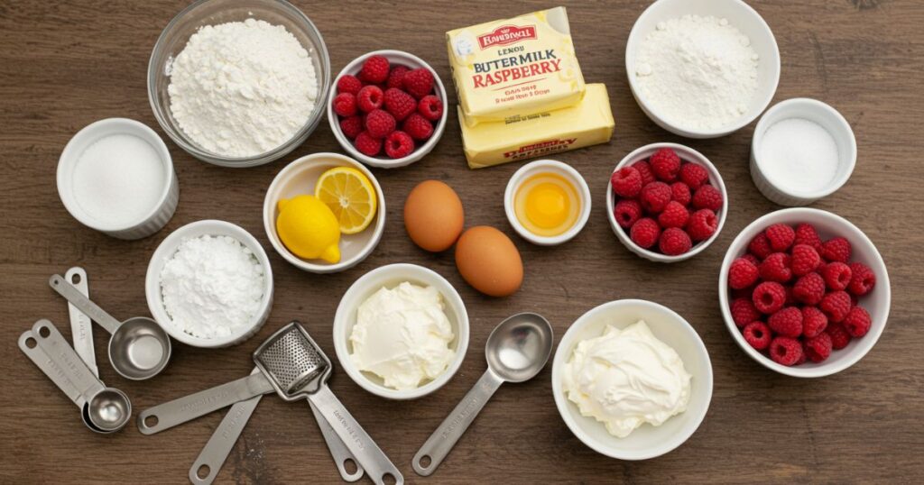 Lemon Raspberry Cake Ingredients
